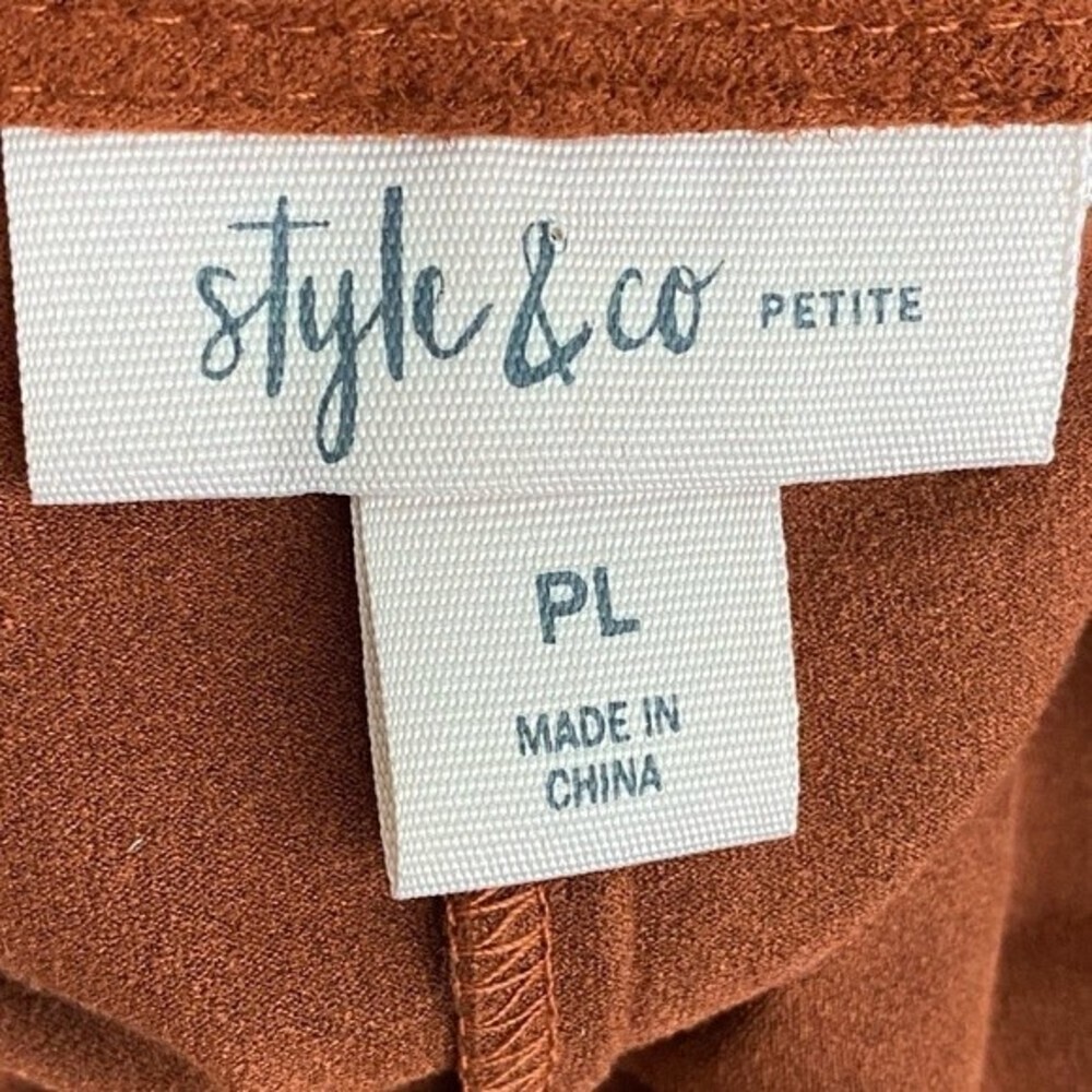 Style & Co Womens Blouse Size PL V-neck Bell Sleeve Ladies Top - Picture 6 of 6